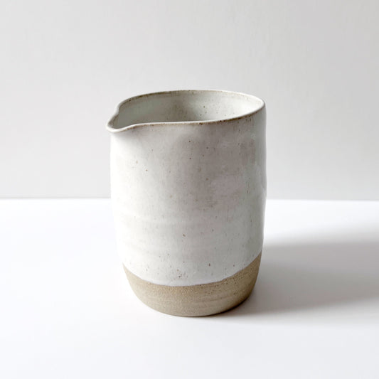 Stoneware jug, white ceramics Plum & Belle   
