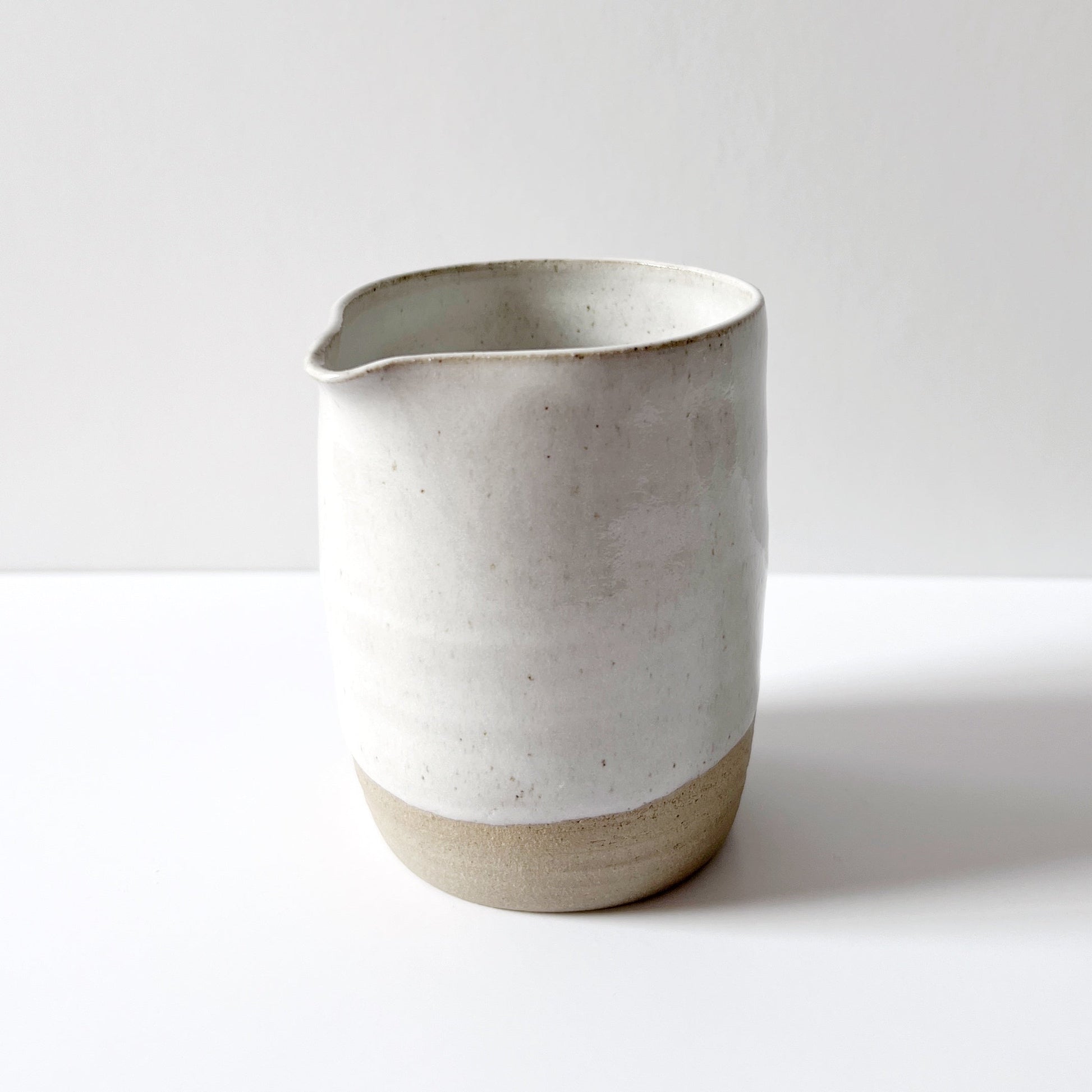 Stoneware jug, white ceramics Plum & Belle   