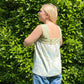 Krista top in blue toile and stripe - Plum & Belle