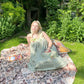 Krista dress in gingham and roses - Plum & Belle