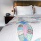 Double Wedding Ring antique patchwork quilt - Plum & Belle