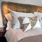 Grey stripe washed linen bedlinen set, kingsize - Plum & Belle