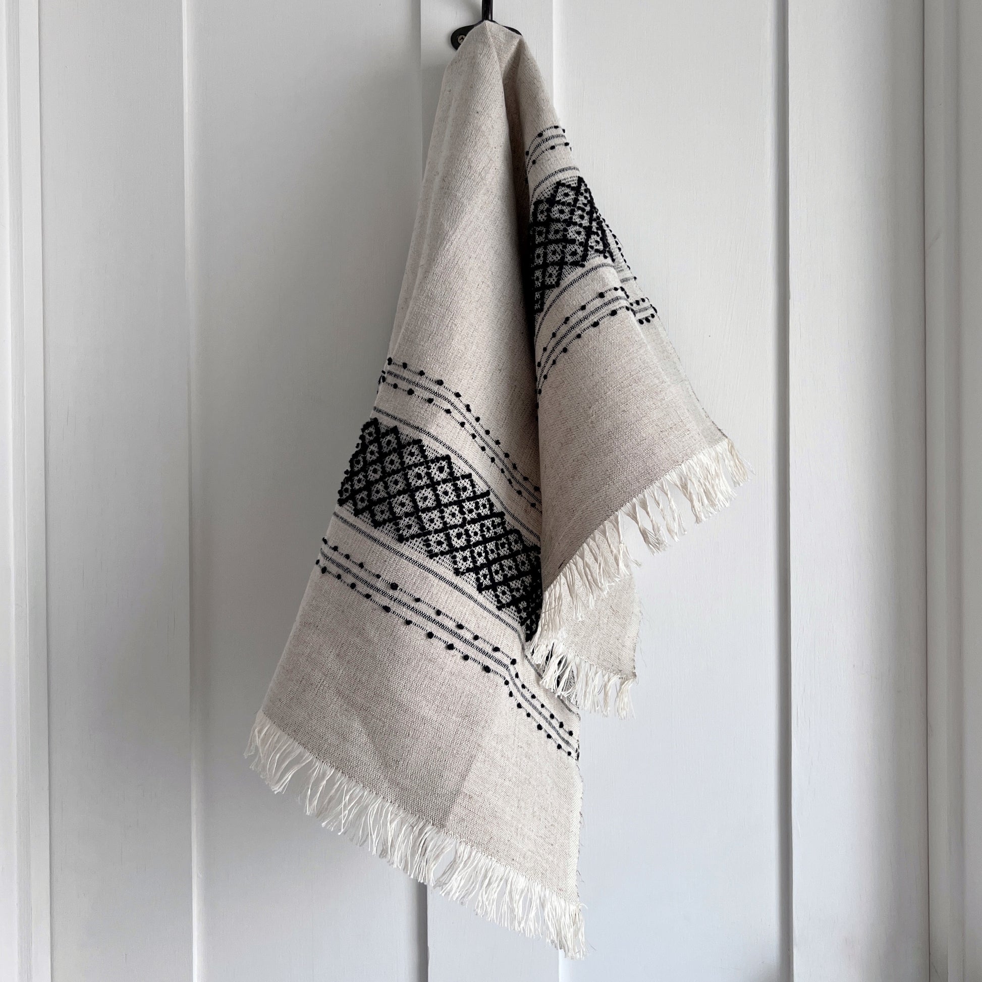 Handwoven linen towel - Plum & Belle