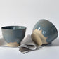 Cloudy grey stoneware bowl - Plum & Belle