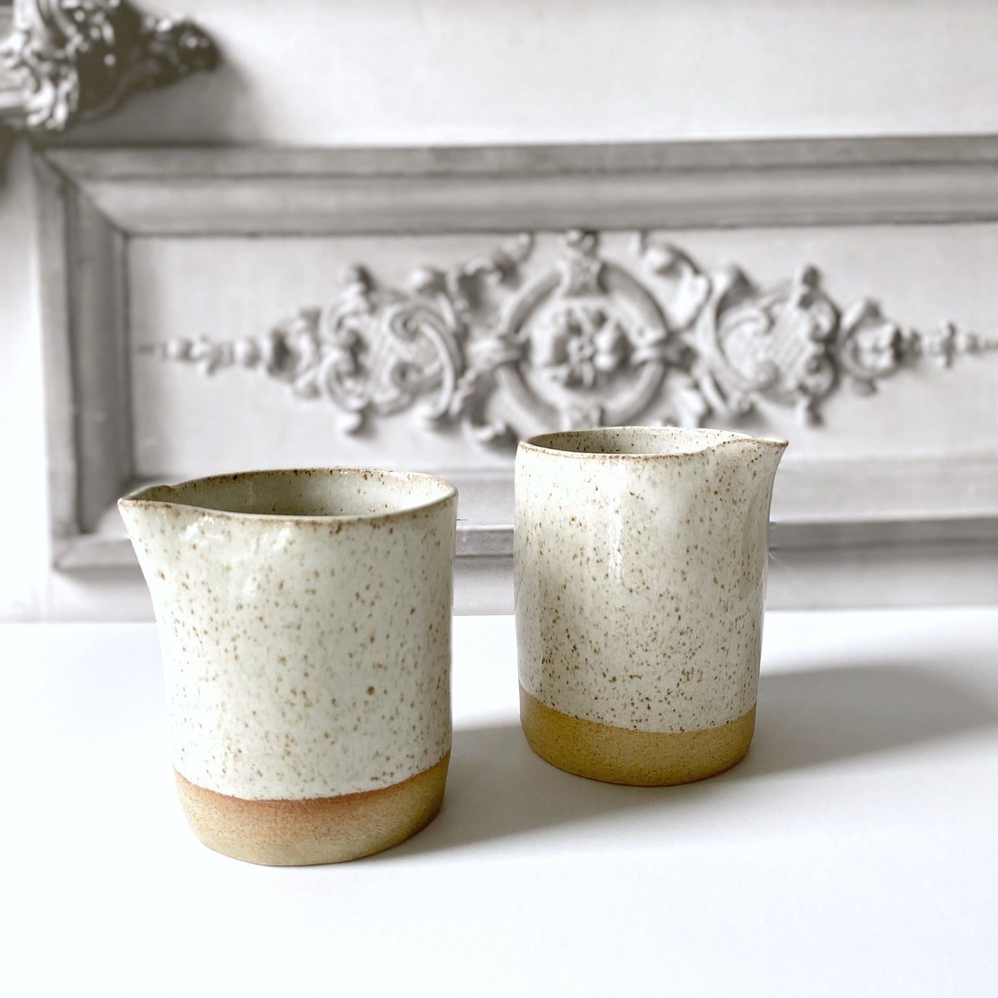 Stoneware jug, white ceramics Plum & Belle   