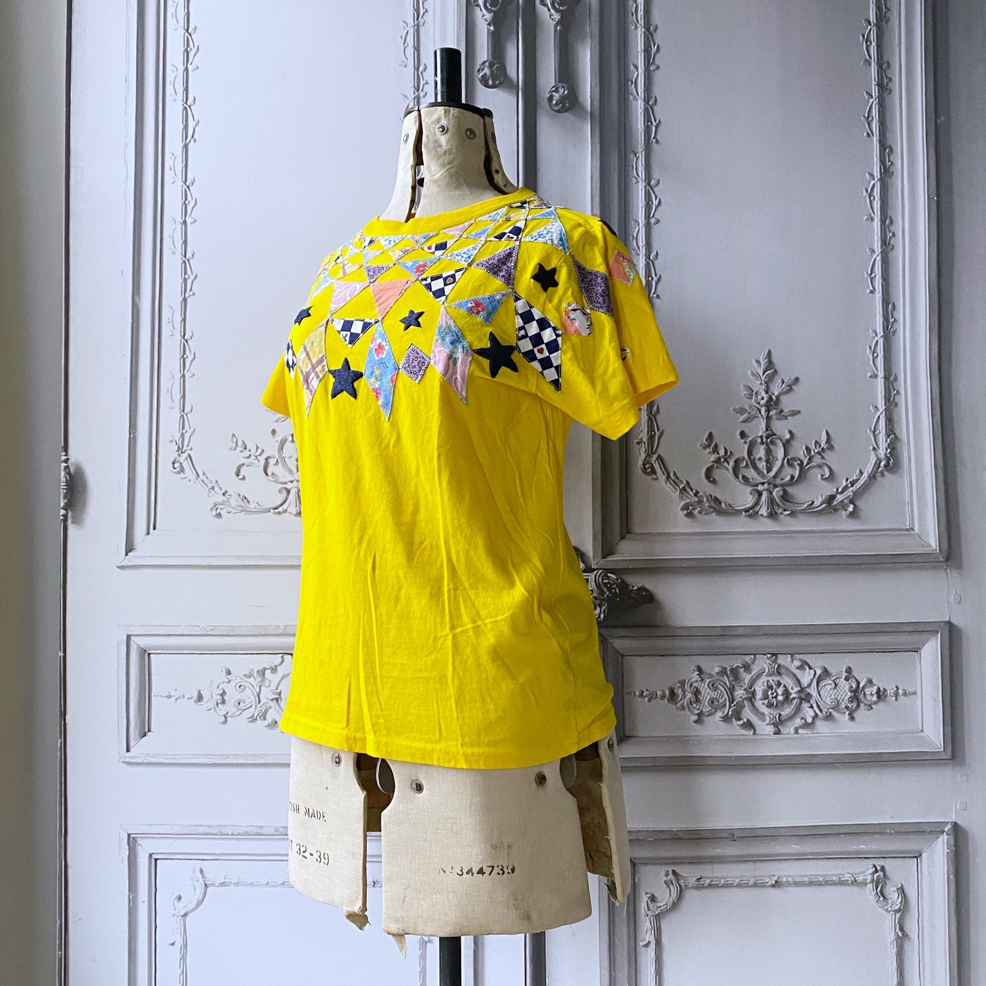 Bits & Pieces Quilting tee, yellow - Plum & Belle