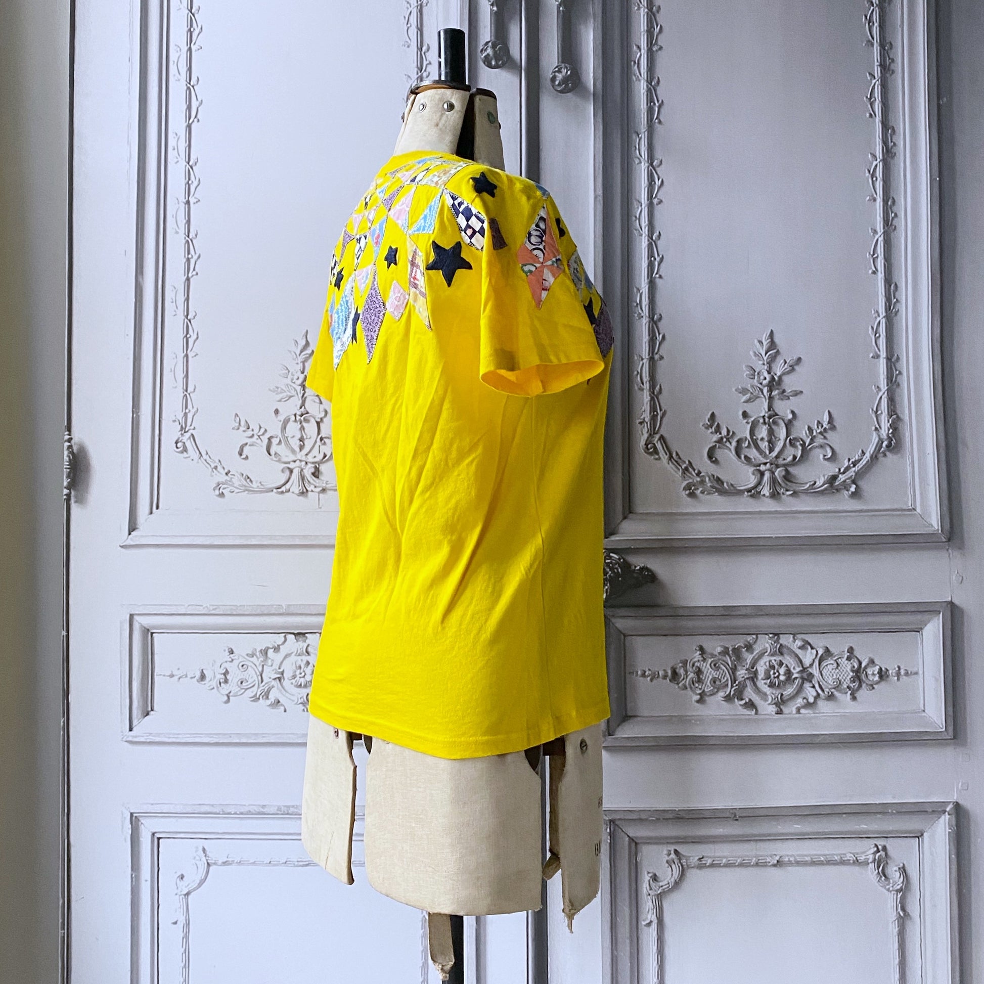 Bits & Pieces Quilting tee, yellow - Plum & Belle