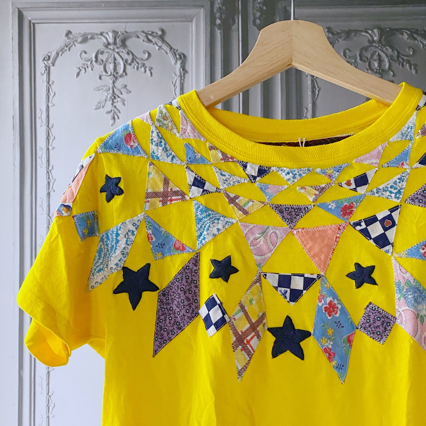 Bits & Pieces Quilting tee, yellow - Plum & Belle