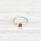Silver hammered ring with agate stone Ishkar   