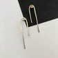 Eco silver Minimal Drama earrings Ange B Designs - Plum & Belle