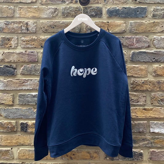 'Hope' sweatshirt, Trust London - Plum & Belle