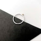 'Neo Deco' recycled silver band with 9ct gold bead - Plum & Belle
